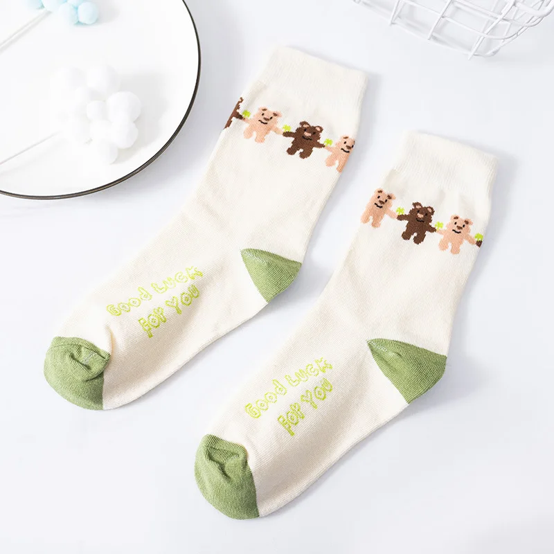 Cartoon Woman Sock Bear Cotton Socks for Women Colorful Style Ladies High Standard Sweet Sox Female Trendy Spring Autumn Sokken
Cartoon Woman Sock Bear Cotton Socks for Women Colorful Style Ladies High Standard Sweet Sox Female Trendy Spring Autumn Sokken