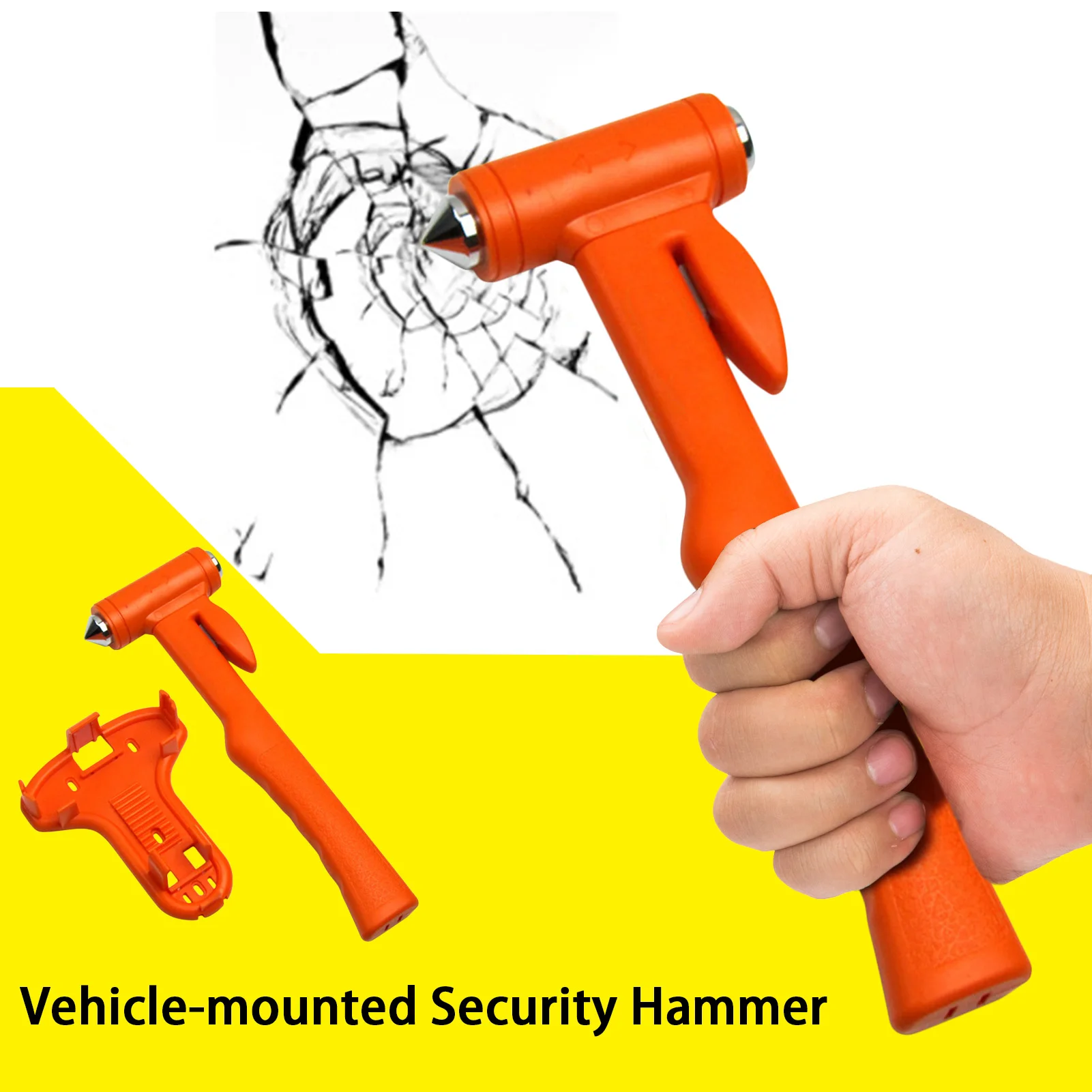 Universal Car Safety Hammer Life-saving Hammer Durable Broken Window Hammer Emergency Escape Hammer Car Interior Accessories
Universal Car Safety Hammer Life-saving Hammer Durable Broken Window Hammer Emergency Escape Hammer Car Interior Accessories