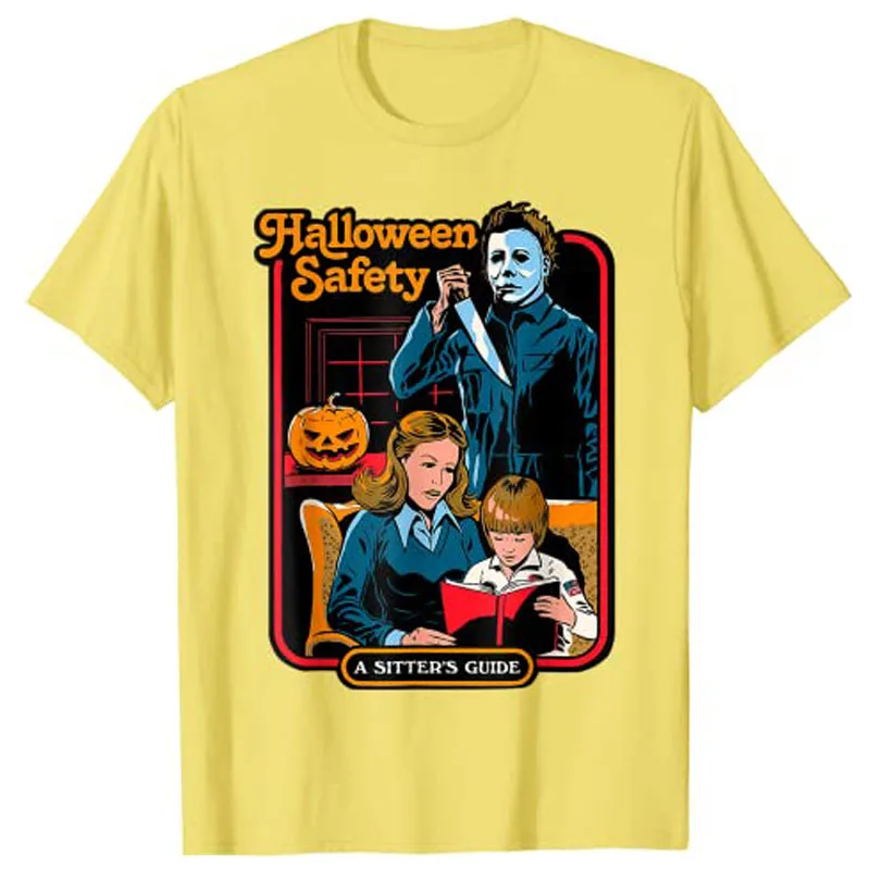 Хэллоуин безопасность семья гид футболка Женские футболки графическая |