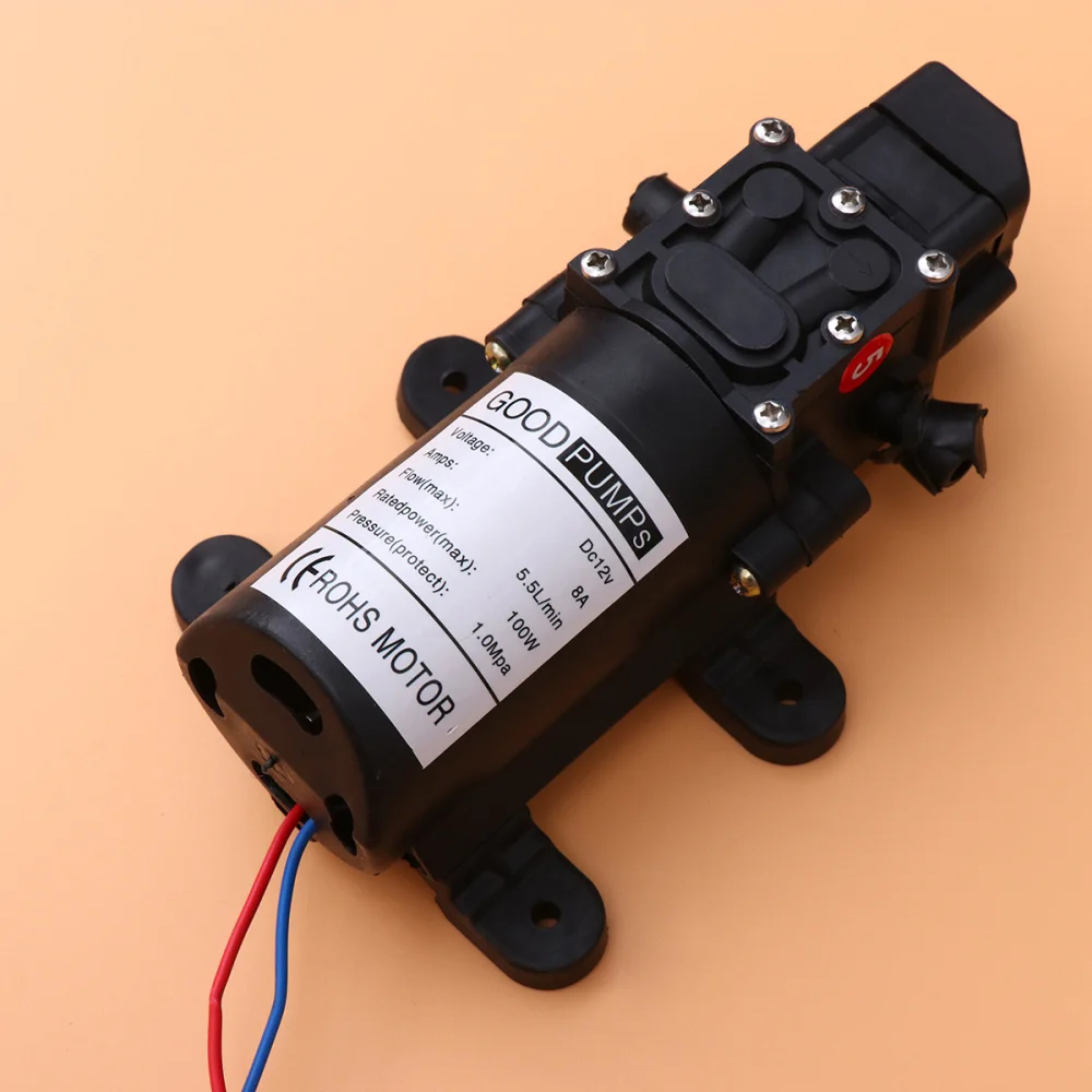 12V 70W Automatic Diaphragm Pump Mini Electric Car Washing Pump Water Pump (Black)
12V 70W Automatic Diaphragm Pump Mini Electric Car Washing Pump Water Pump (Black)