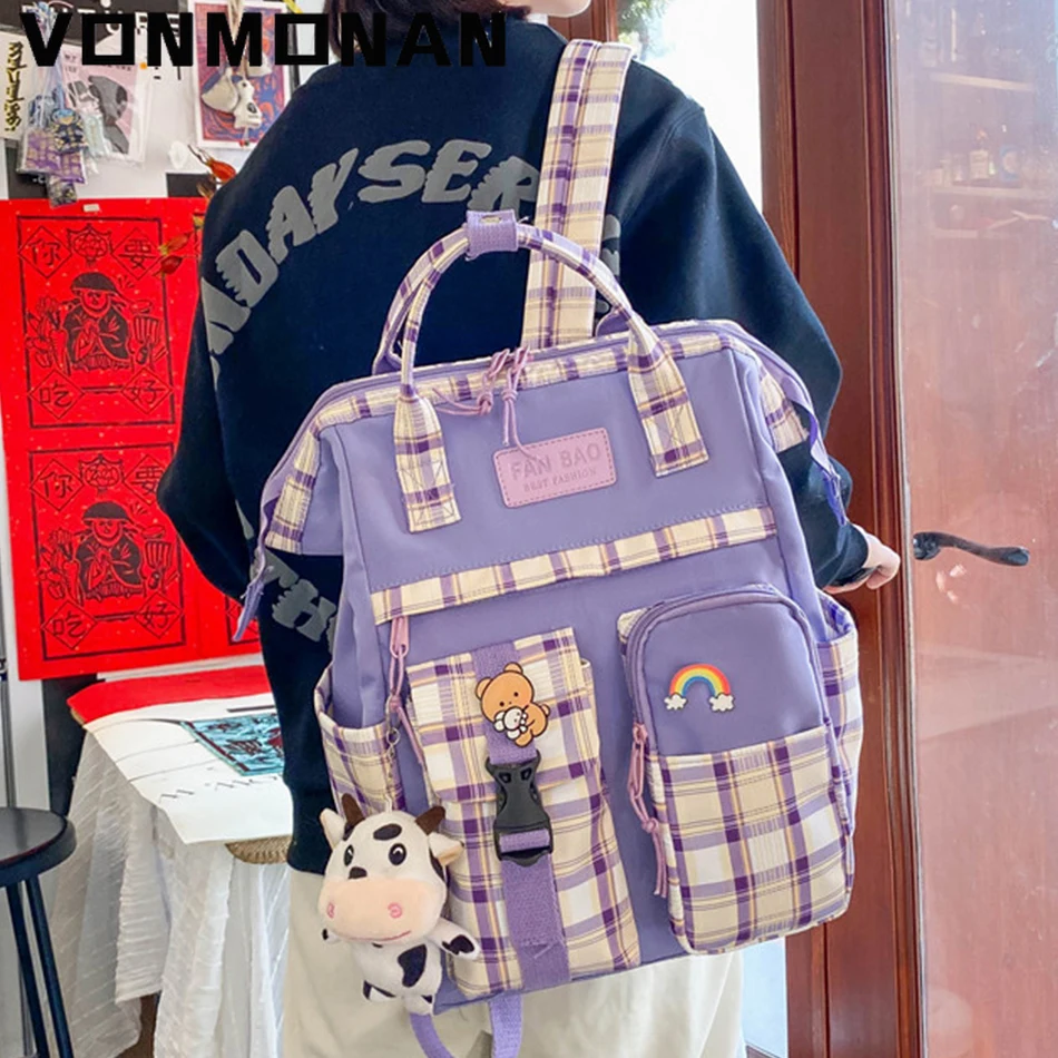 2021 Plaid Preppy Pink Backpack Women Waterproof Candy Colors Schoolbag High book Bags for Teenage Girl Cute Travel Rucksack New
2021 Plaid Preppy Pink Backpack Women Waterproof Candy Colors Schoolbag High book Bags for Teenage Girl Cute Travel Rucksack New