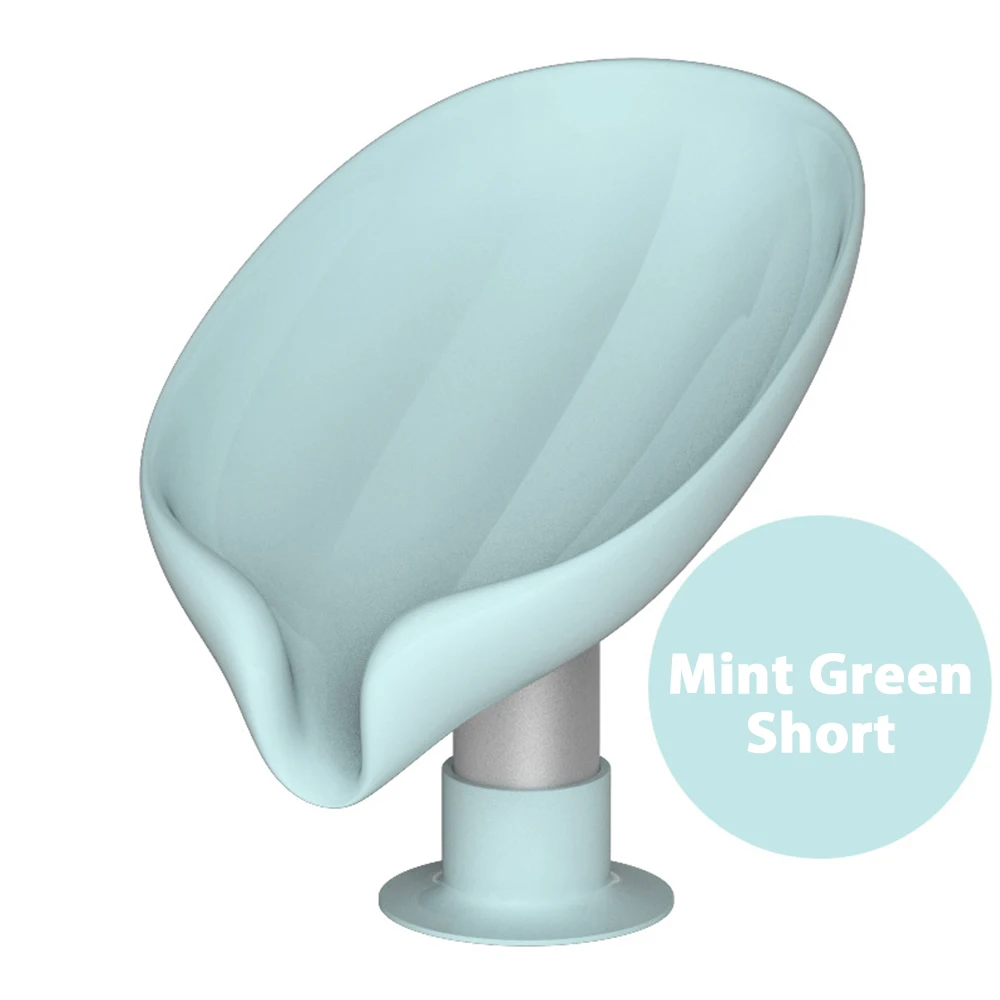 Leaf-shaped Soap Dish Soap Holder Perforated Free Standing Suction Cup Drain Rack Toilet Laundry Soap Box Bathroom Accessories
Leaf-shaped Soap Dish Soap Holder Perforated Free Standing Suction Cup Drain Rack Toilet Laundry Soap Box Bathroom Accessories