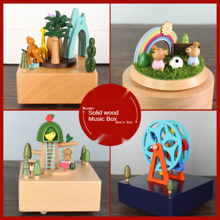Solid wood music box European custom handicraft gift Sky City factory direct wooden music box gift
Solid wood music box European custom handicraft gift Sky City factory direct wooden music box gift