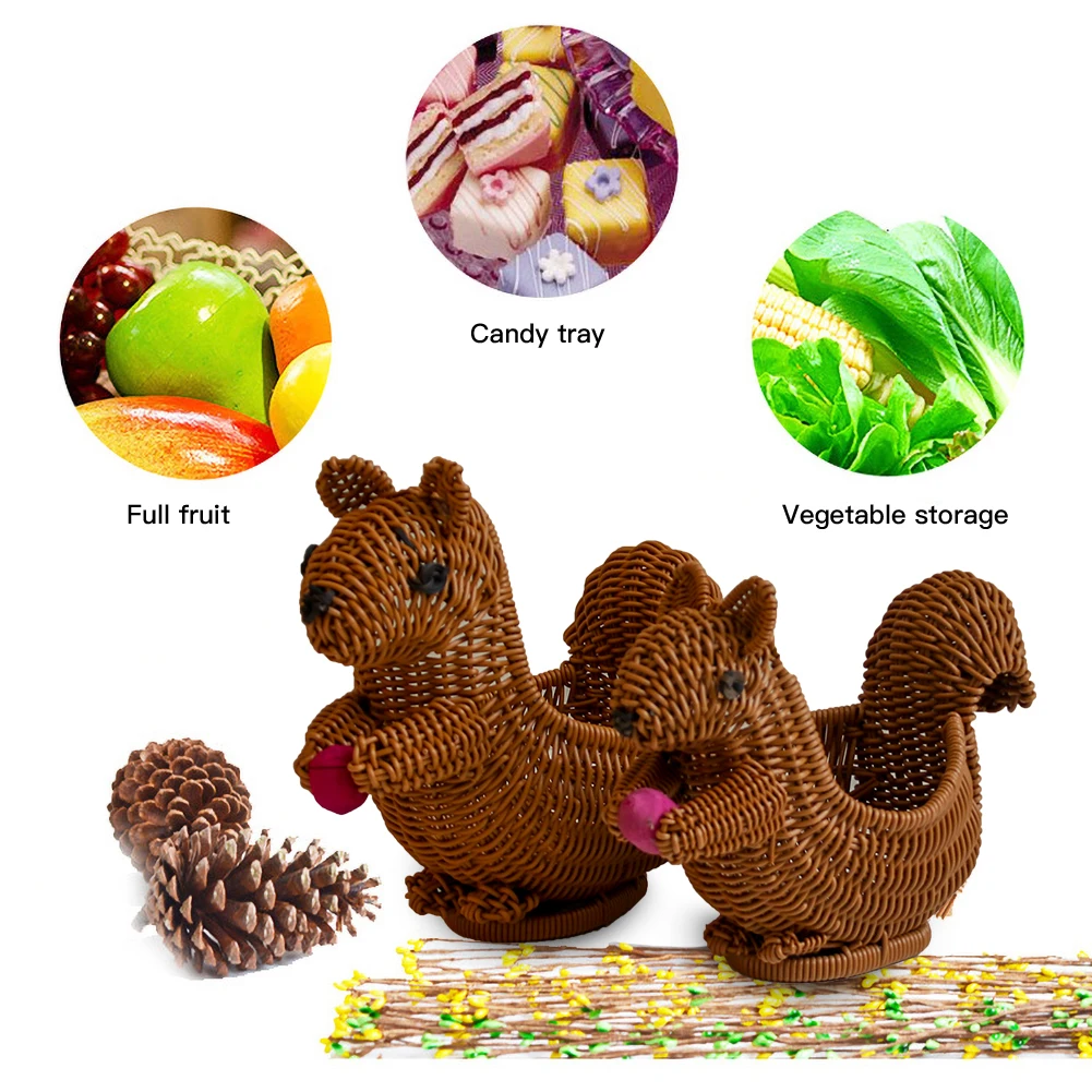 Creative new children's cartoon squirrel desktop storage basket fashion snack basket snack basket
Creative new children's cartoon squirrel desktop storage basket fashion snack basket snack basket