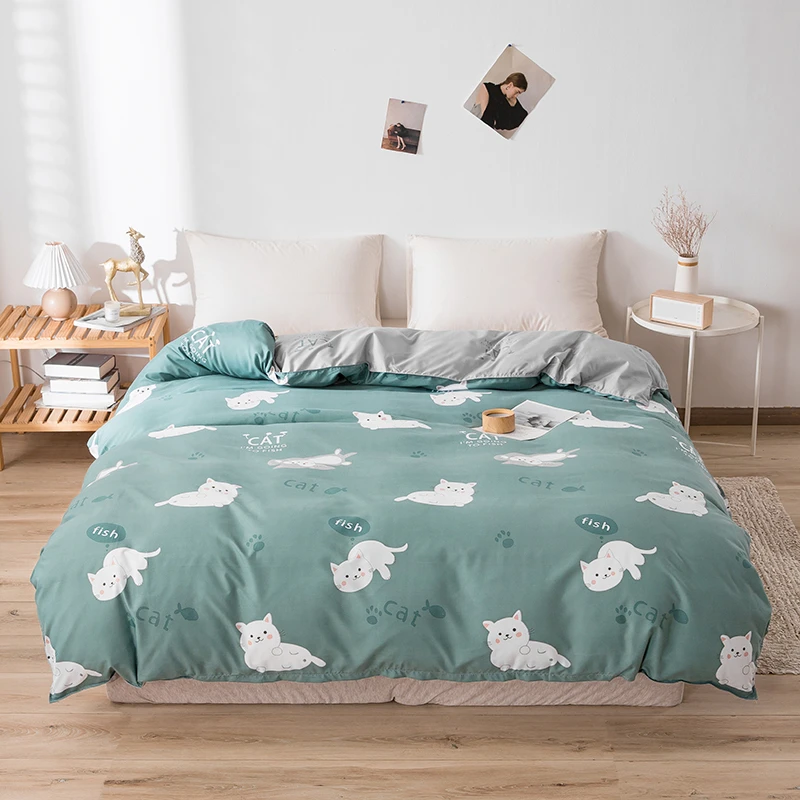 Cute Cat Printed Duvet Cover with Zipper Comforter Case Quilt Cover 150x200cm 180x220cm 200x230cm 220x240cm Size Home Textile
Cute Cat Printed Duvet Cover with Zipper Comforter Case Quilt Cover 150x200cm 180x220cm 200x230cm 220x240cm Size Home Textile