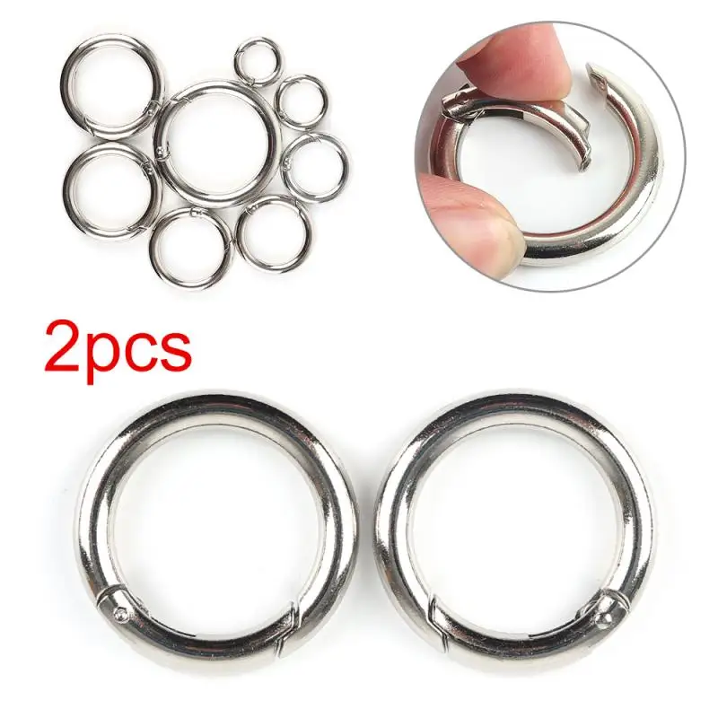 2 Pcs Plated Gate Spring Ring Key Round Push O-Ring Buckles Clips Carabiner Purses Handbags Round Push Trigger Snap Hooks Ring
2 Pcs Plated Gate Spring Ring Key Round Push O-Ring Buckles Clips Carabiner Purses Handbags Round Push Trigger Snap Hooks Ring