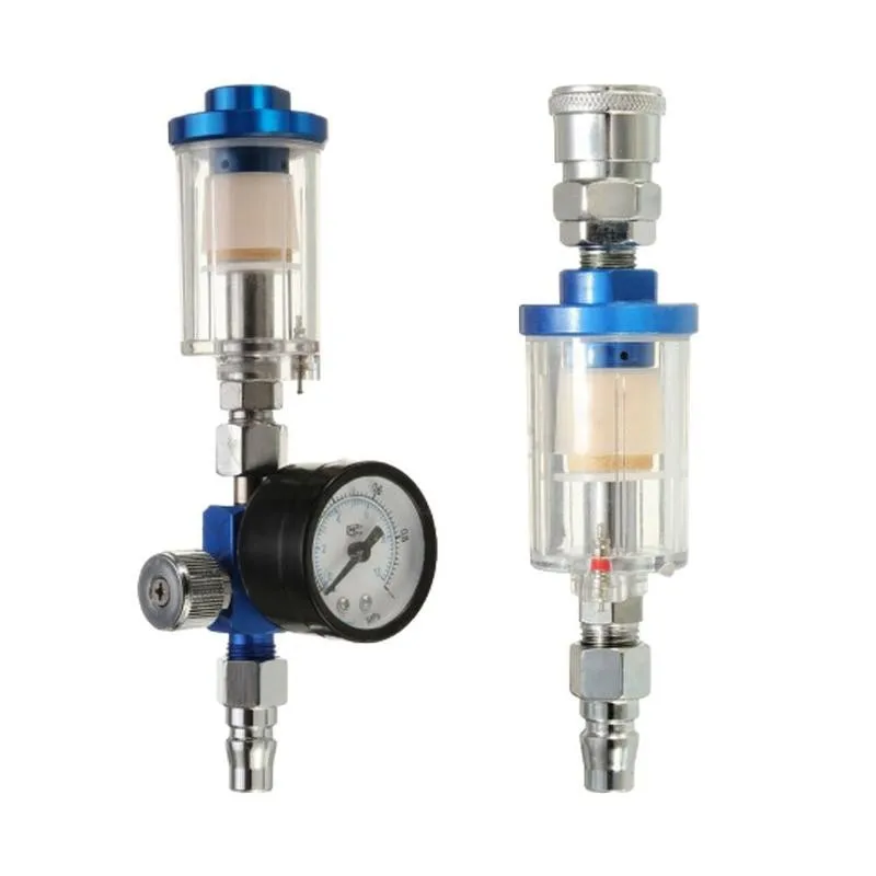 1PC Spray Gun Air Regulator Gauge + In-line Water Trap Filter + JP/EU/US Adapter Pneumatic Tools For Airbrush Hardware Equipment
1PC Spray Gun Air Regulator Gauge + In-line Water Trap Filter + JP/EU/US Adapter Pneumatic Tools For Airbrush Hardware Equipment