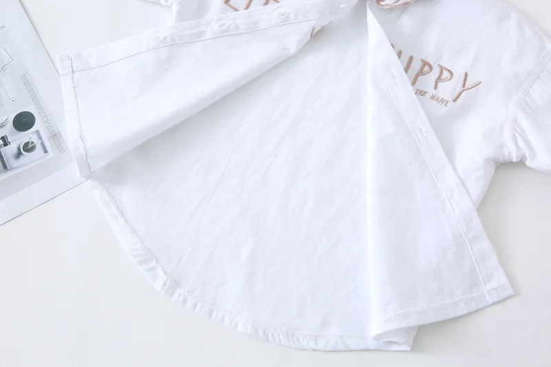 WLG Girls Fashion Long Style Shirts Kids Letter Cartoon Printed White Turn Down Collar Shirt Baby Girl All Match Tops for 1-5T
WLG Girls Fashion Long Style Shirts Kids Letter Cartoon Printed White Turn Down Collar Shirt Baby Girl All Match Tops for 1-5T