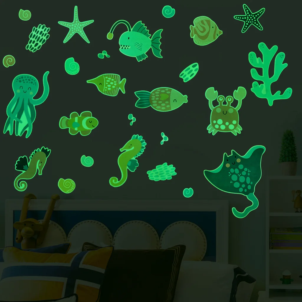 3pcs/set Underwater World Wall Stickers Luminous Wall Stickers Marine Life Wall Decals Living Room Kids Bedroom Stickers
3pcs/set Underwater World Wall Stickers Luminous Wall Stickers Marine Life Wall Decals Living Room Kids Bedroom Stickers