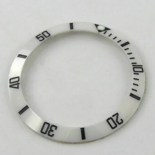 38mm White Ceramic Bezel Insert Black Marks Watch Parts Replacements Fit for 40mm Automatic Watch
38mm White Ceramic Bezel Insert Black Marks Watch Parts Replacements Fit for 40mm Automatic Watch