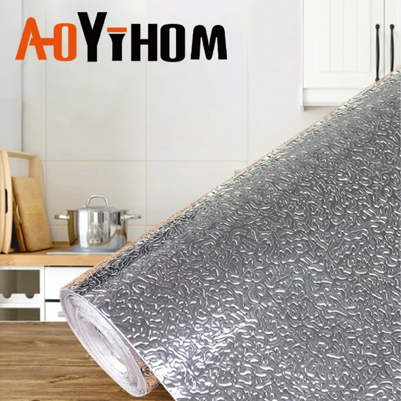 Kitchen Cabinet Stickers Waterproof Oil-Proof And High-Temperature Resistant Aluminum Foil Wallpaper Home Improvement Wallpaper
Kitchen Cabinet Stickers Waterproof Oil-Proof And High-Temperature Resistant Aluminum Foil Wallpaper Home Improvement Wallpaper