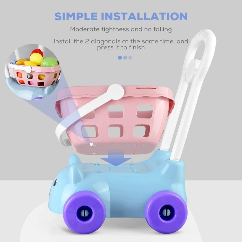 

20 шт супермаркет ручная тележка для покупок моделирование детских игрушек продуктовый кухонные ролевые игры еда вспомогательное оборудов...