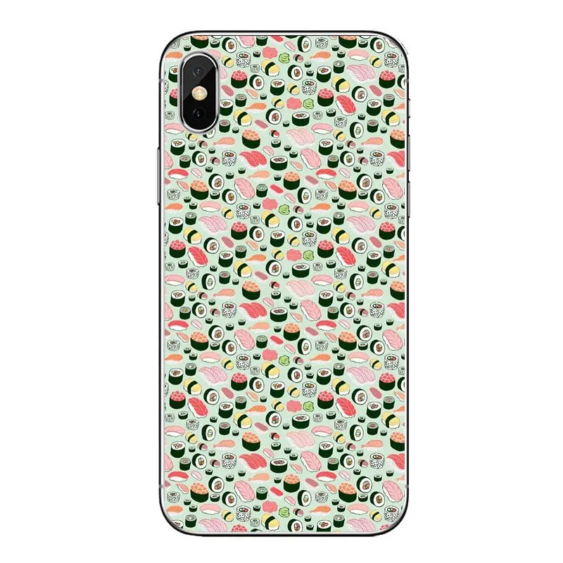 Типы обоев с принтом суши прозрачные чехлы из ТПУ для Huawei P20 Lite Nova 2i 3i 3 GR3 Y6 Pro Y7 Y8 Y9