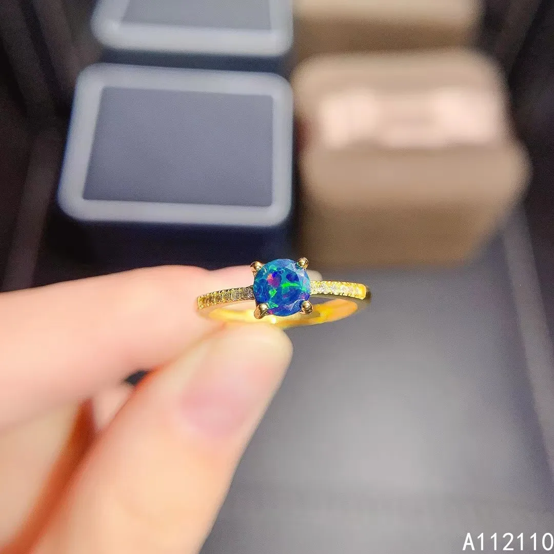 Fine Jewelry 925 Sterling Silver Inlaid With Natural Gem Women's Luxury Elegant Round Black Opal Adjustable Ring Support Detecti
Fine Jewelry 925 Sterling Silver Inlaid With Natural Gem Women's Luxury Elegant Round Black Opal Adjustable Ring Support Detecti