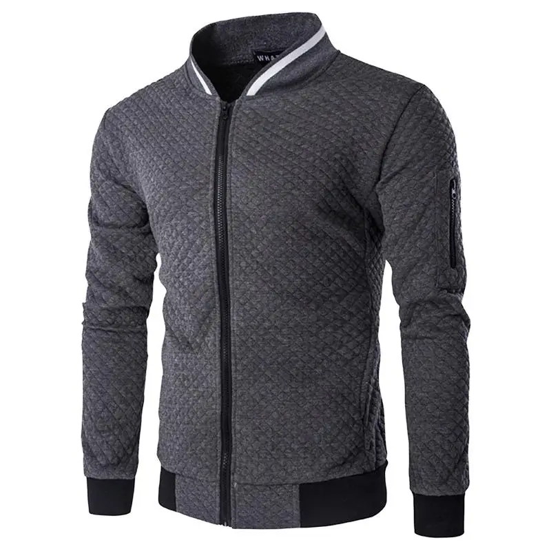 2020 Fashion New Men's Jacket Zipper Stand Collar Sweater Coat Male Jacket Plaid Cardigan Coat Outwear
2020 Fashion New Men's Jacket Zipper Stand Collar Sweater Coat Male Jacket Plaid Cardigan Coat Outwear