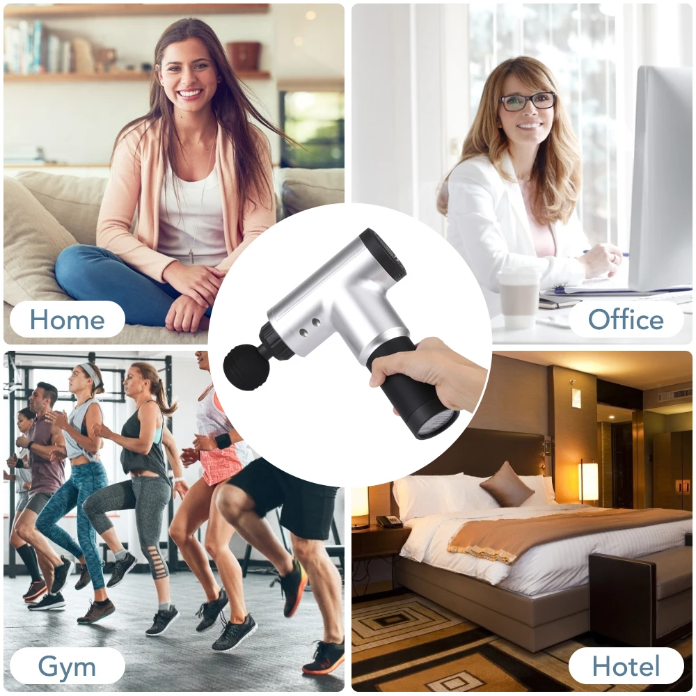 Muscle Massage Gun Sport Therapy Massager Body Relaxation Pain Relief Slimming Shaping Massager 4 Heads With Bag
Muscle Massage Gun Sport Therapy Massager Body Relaxation Pain Relief Slimming Shaping Massager 4 Heads With Bag
