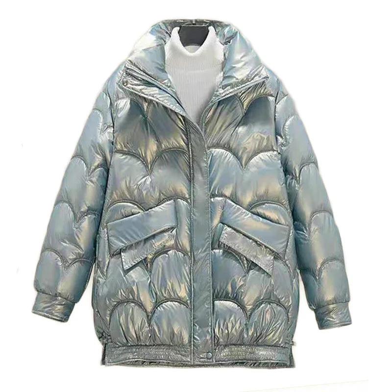 Winter Warm Padded Jacket Women 2021 New Korean Style Loose Thicken Shiny Cotton Coats Bread Clothes Hooded Overcoat Long Female
Winter Warm Padded Jacket Women 2021 New Korean Style Loose Thicken Shiny Cotton Coats Bread Clothes Hooded Overcoat Long Female