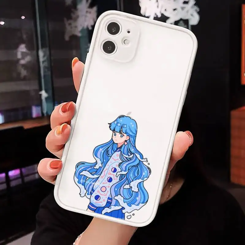 Wave Hair Girl Phone Case Matte transparent For White iPhone 12 Mini 11 Pro XR XS Max 7 8 Plus X Back Cover
Wave Hair Girl Phone Case Matte transparent For White iPhone 12 Mini 11 Pro XR XS Max 7 8 Plus X Back Cover