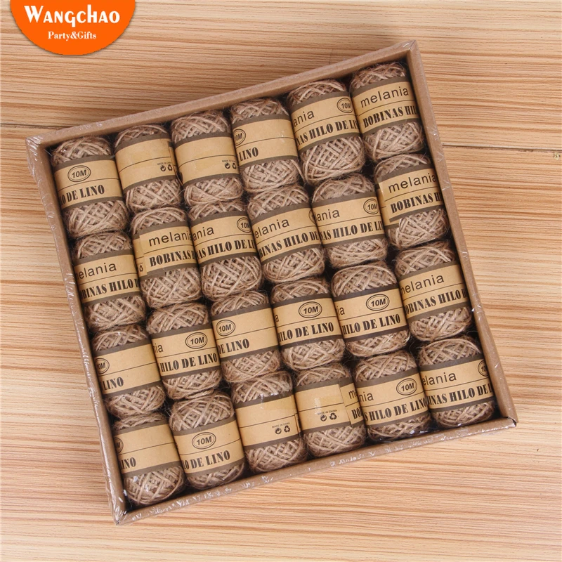 10M/roll Retro Natural Hemp Rope Jute Twine Burlap String Wrapping Cords Thread DIY Handmade Tying Thread Macrame Cord Rope
10M/roll Retro Natural Hemp Rope Jute Twine Burlap String Wrapping Cords Thread DIY Handmade Tying Thread Macrame Cord Rope