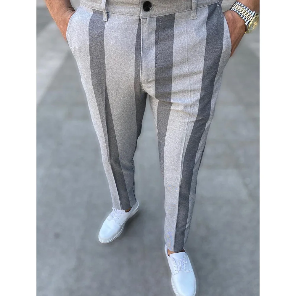 Casual Spring Summer Trousers Male Vintage Formal Suit Pants Quality Striped Printed Slim Pencil Pants For Men Gentleman Clothes
Casual Spring Summer Trousers Male Vintage Formal Suit Pants Quality Striped Printed Slim Pencil Pants For Men Gentleman Clothes