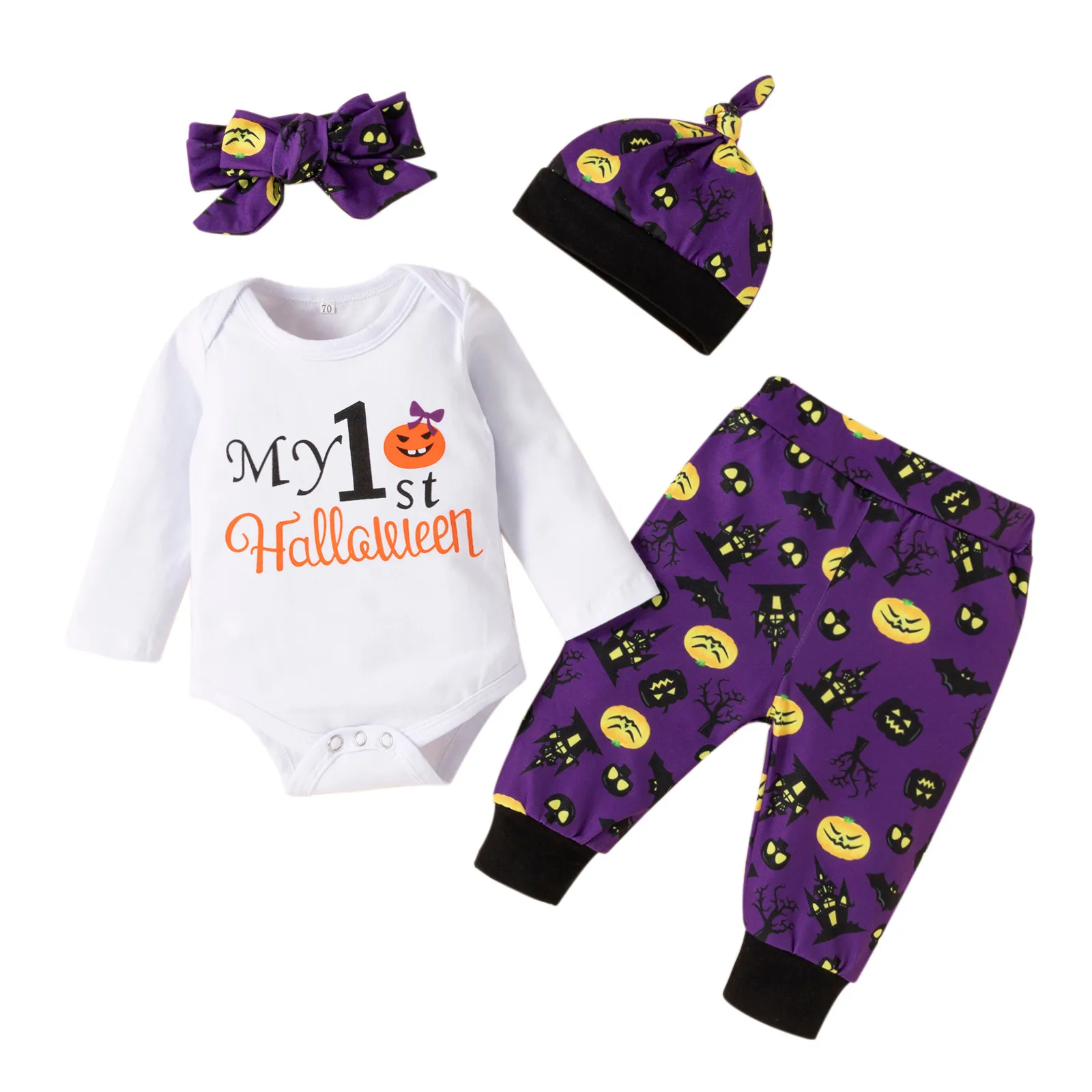 Одежда для первого Хэллоуина, комбинезон с надписью на Хэллоуин для маленьких мальчиков и девочек, боди + шапка с Тыквой и штанами, наряд, оде...
Одежда для первого Хэллоуина, комбинезон с надписью на Хэллоуин для маленьких мальчиков и девочек, боди + шапка с Тыквой и штанами, наряд, оде...