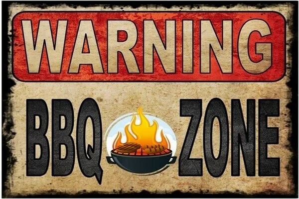 Retro Metal Tin Signs Warning BBQ Zone Poster Garden Art Wall Hanging
Retro Metal Tin Signs Warning BBQ Zone Poster Garden Art Wall Hanging