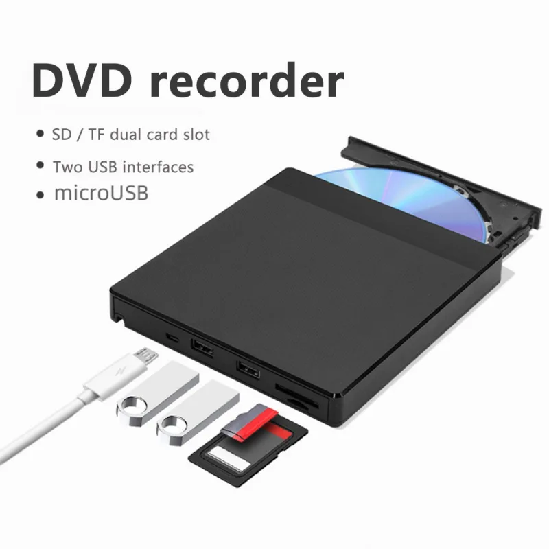 

Внешний привод DVD RW CD записывающее портативное USB 3,0 тонкий оптический привод устройство для чтения проигрыватель Настольный ПК ноутбук пла...