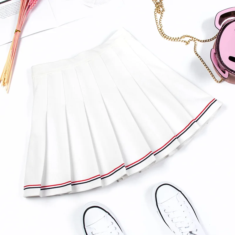 2020 High Waist Skirt New College Style Pleated Skater Female Summer Elastic Waist All-match Soft Sister Dance Streetwear
2020 High Waist Skirt New College Style Pleated Skater Female Summer Elastic Waist All-match Soft Sister Dance Streetwear