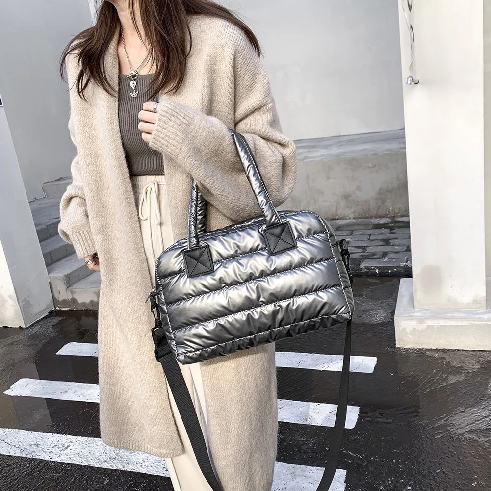 New Winter Shoulder Bag For Women Handbag Space Pad Cotton Feather Down Bags Fashion Female Large Capacity Top-handle Bag
New Winter Shoulder Bag For Women Handbag Space Pad Cotton Feather Down Bags Fashion Female Large Capacity Top-handle Bag