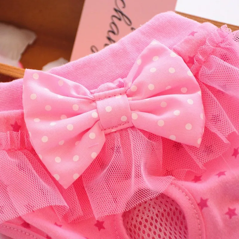 Dog Physiological Pant Cute Dot Print Diaper Sanitary Dog Shorts Panties For Small Medium Dogs Diaper Dog Bowknot Underwear
Dog Physiological Pant Cute Dot Print Diaper Sanitary Dog Shorts Panties For Small Medium Dogs Diaper Dog Bowknot Underwear