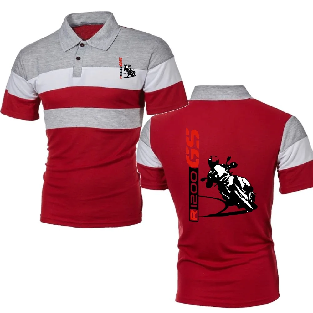 Men's Polo Shirts TShirt Motorcycle Adventure Sport Tees R1200 GS Motorrad Style Short Sleeve Jersey Contrast Color Topshir
Men's Polo Shirts TShirt Motorcycle Adventure Sport Tees R1200 GS Motorrad Style Short Sleeve Jersey Contrast Color Topshir