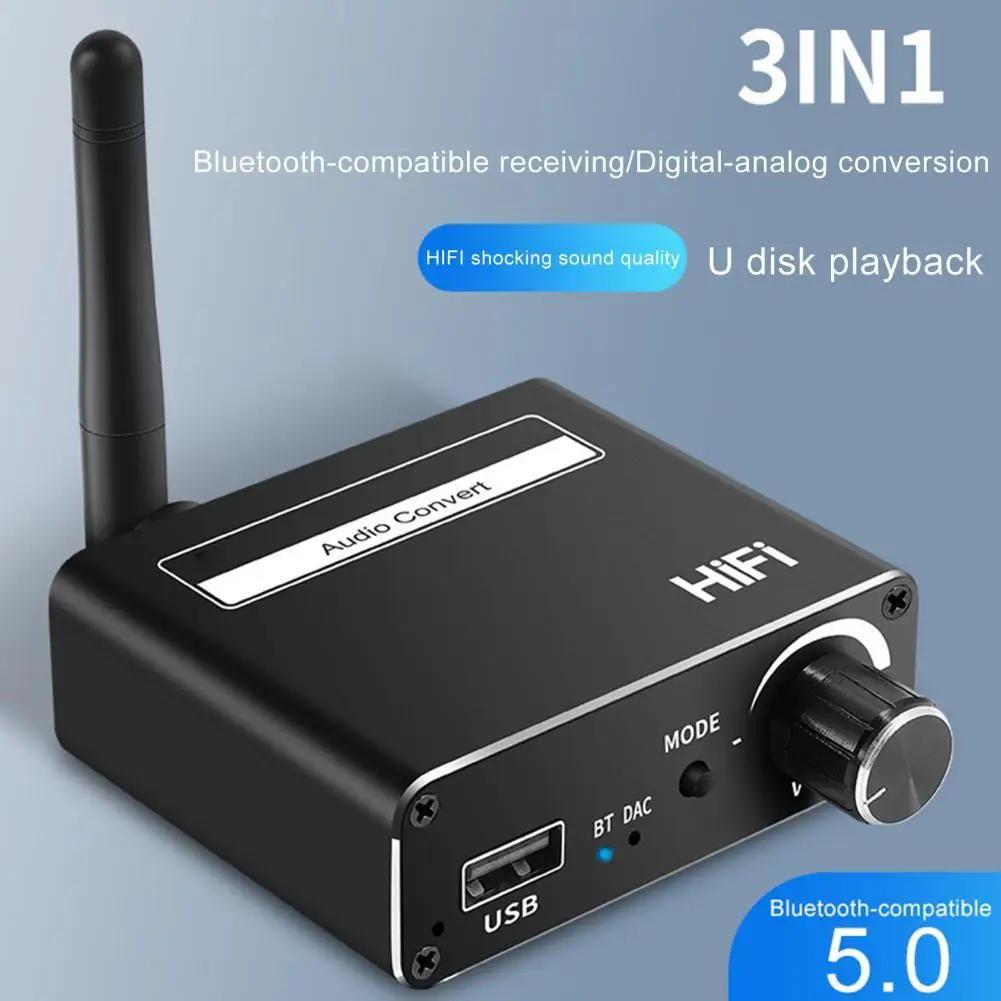 Аудиоконвертер 3-в-1, совместимый с Bluetooth, цифро-аналоговый коаксиальный преобразователь 5,0 3,5 мм для ТВ
Аудиоконвертер 3-в-1, совместимый с Bluetooth, цифро-аналоговый коаксиальный преобразователь 5,0 3,5 мм для ТВ