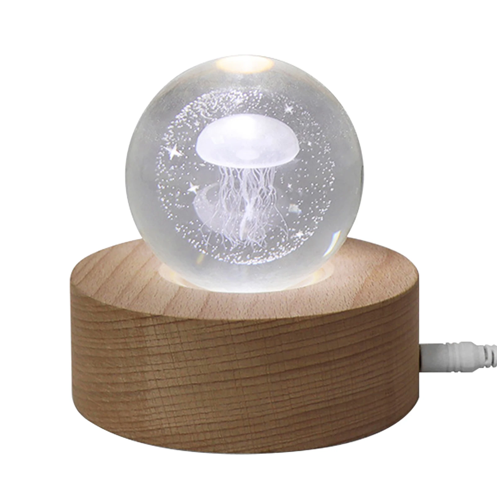 Decorative USB Powered Dormitory LED Night Light Desktop Bedside Ornament Table Bedroom Crystal Ball Artificial Jellyfish Home
Decorative USB Powered Dormitory LED Night Light Desktop Bedside Ornament Table Bedroom Crystal Ball Artificial Jellyfish Home