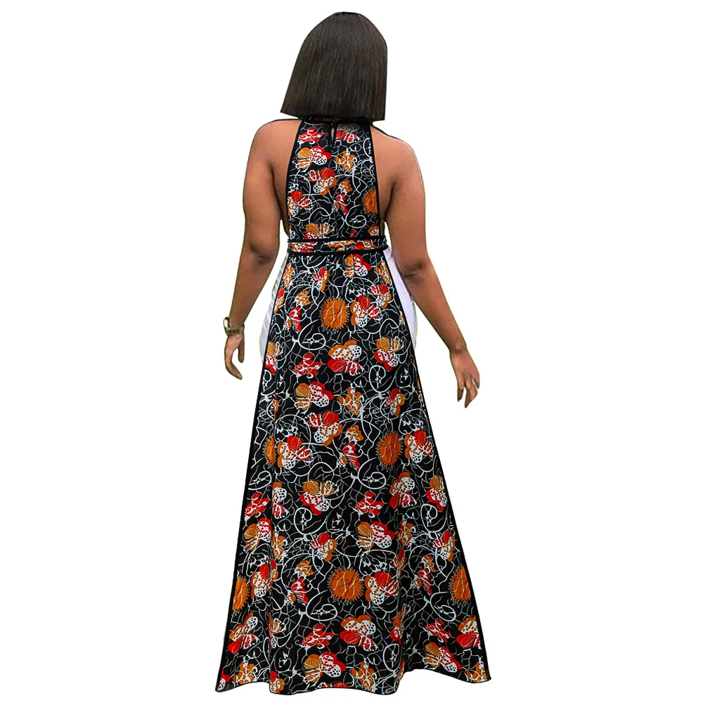 European and American National Style Popular round Neck One Button Printed Long Dress Cool Sexy Exposed Bandage Top Women
European and American National Style Popular round Neck One Button Printed Long Dress Cool Sexy Exposed Bandage Top Women