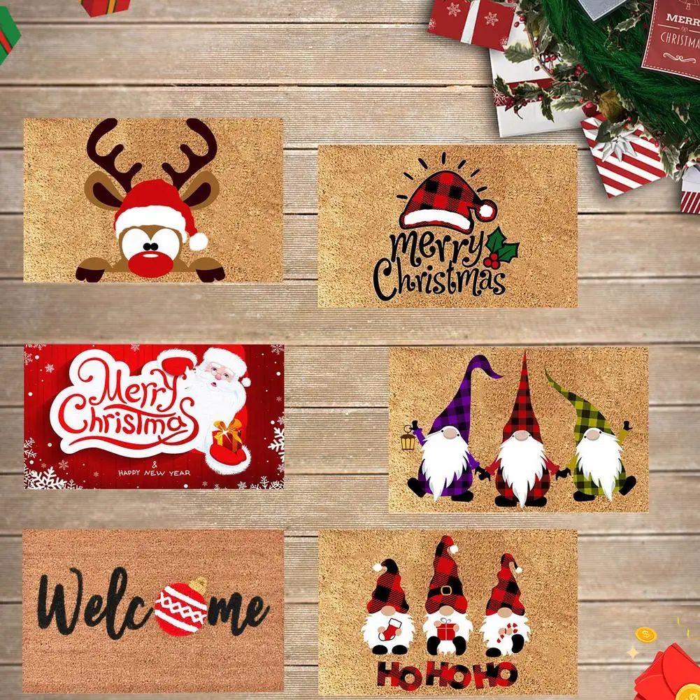 Christmas Door Mat Merry Outdoor Carpet Non-Slip Floor Mat Ornaments For Living Room Bathroom Bedroom Christmas Decoration 
Christmas Door Mat Merry Outdoor Carpet Non-Slip Floor Mat Ornaments For Living Room Bathroom Bedroom Christmas Decoration