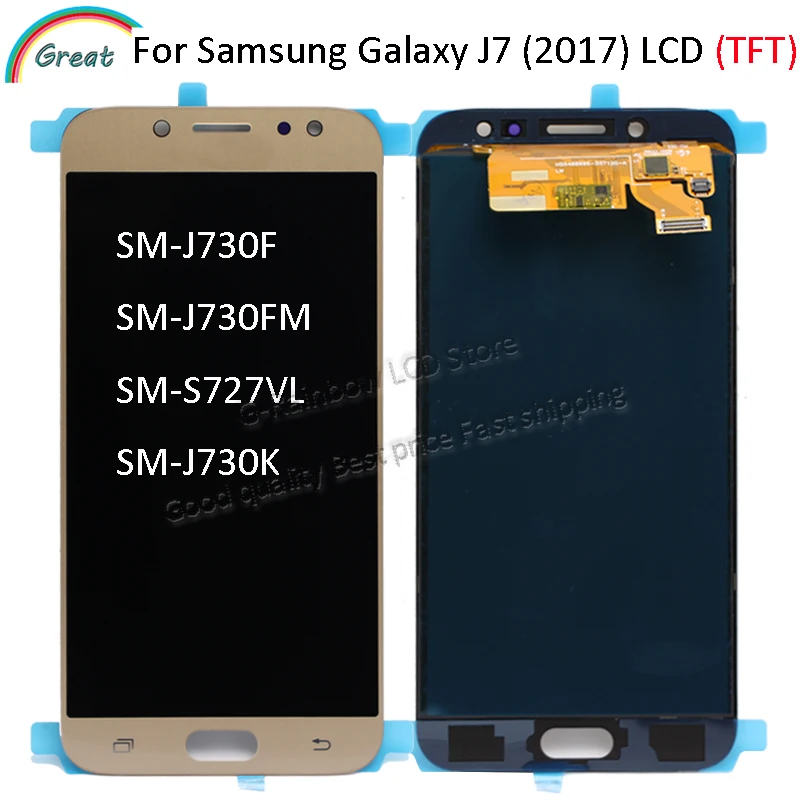 ЖК дисплей TFT для Samsung Galaxy J7 2017 сменный дигитайзер сенсорного экрана в сборе samsung