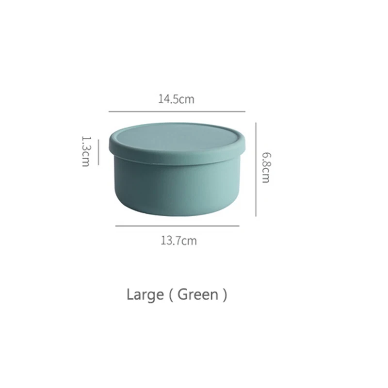 700ml Silicone Fresh-Keeping Box With Lid Bento Lunch Box Fruit Salad Fresh-Keeping Bowl Modern Simple Sealed Round Storage Box
700ml Silicone Fresh-Keeping Box With Lid Bento Lunch Box Fruit Salad Fresh-Keeping Bowl Modern Simple Sealed Round Storage Box