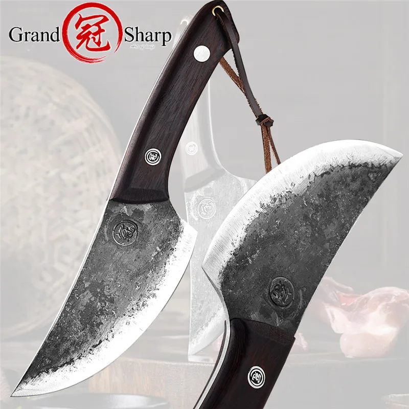 Chef Knife Handmade Boning Knife Full Tang Kitchen Knives High Carbon Clad Steel Hunting Camping Cooking Cutlery Grandsharp 
Chef Knife Handmade Boning Knife Full Tang Kitchen Knives High Carbon Clad Steel Hunting Camping Cooking Cutlery Grandsharp
