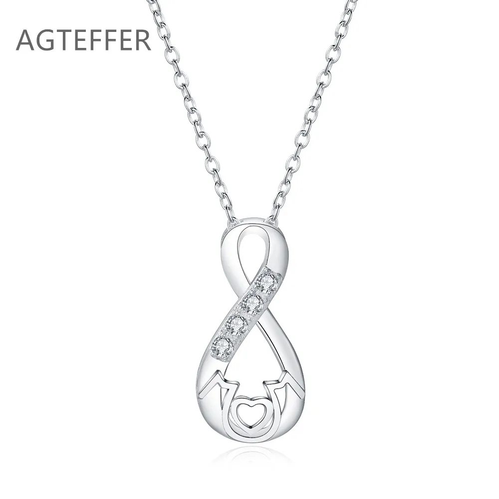 AGTEFFER 925 Sterling Silver 18-Inch Heart-Shaped AAA Zircon Pendant Necklace For Women Fashion Wedding Party Charm Jewelry
AGTEFFER 925 Sterling Silver 18-Inch Heart-Shaped AAA Zircon Pendant Necklace For Women Fashion Wedding Party Charm Jewelry