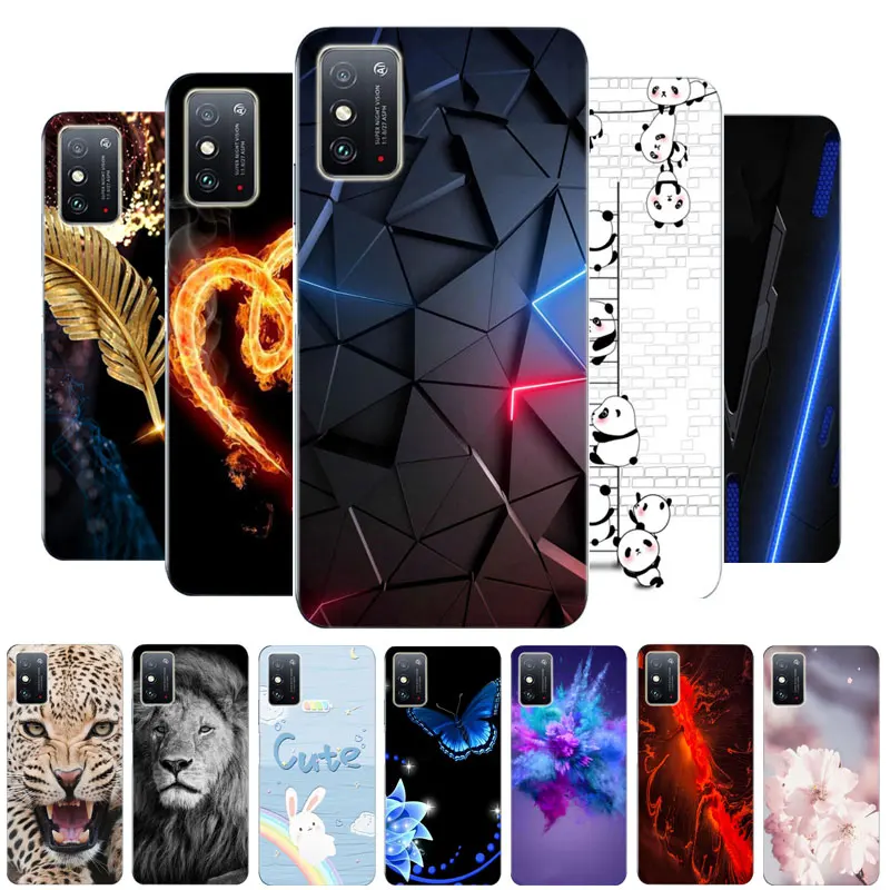 Чехол для Honor X10 Max силиконовая Мягкая задняя крышка из ТПУ чехлы телефонов Huawei