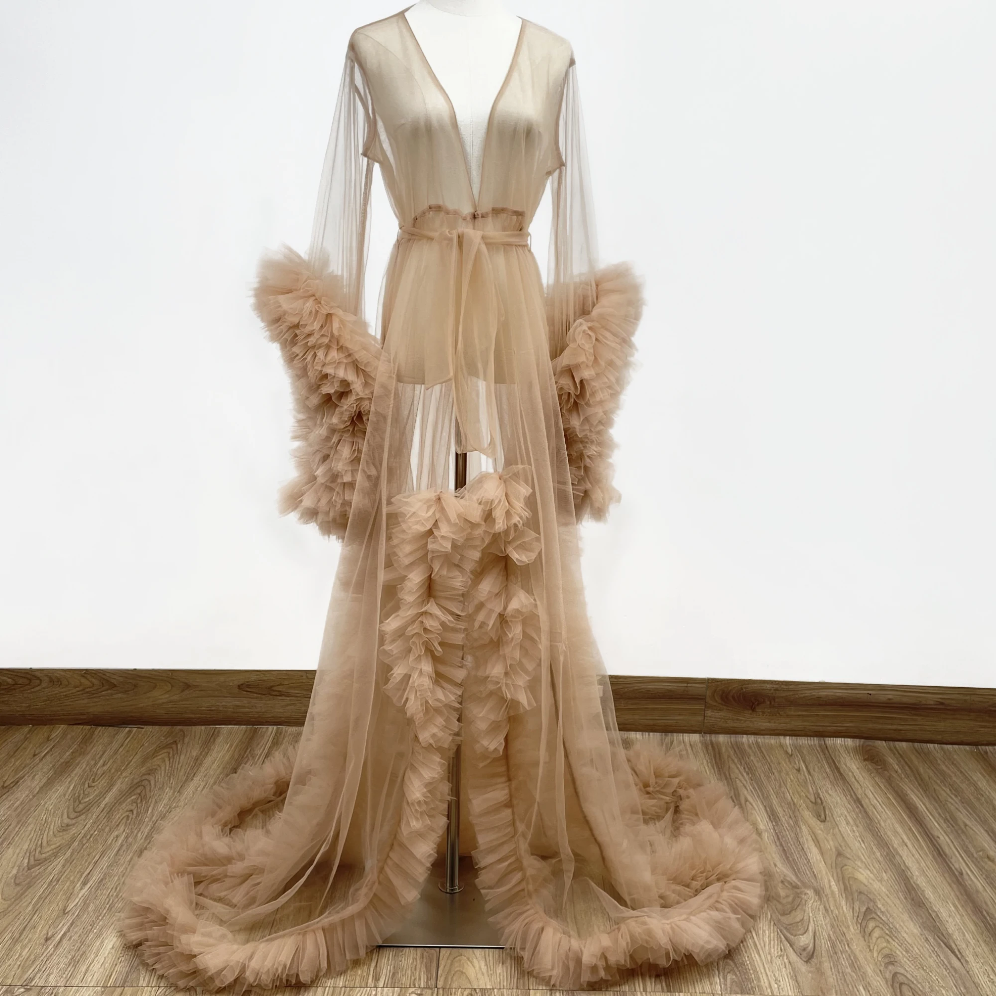DON&JUDY Fashion Ruffles Tulle Robes Women Maternity Dress Photo Shoot Puffy Sleeves Robe Party Wedding Photography Prom Dresses
DON&JUDY Fashion Ruffles Tulle Robes Women Maternity Dress Photo Shoot Puffy Sleeves Robe Party Wedding Photography Prom Dresses