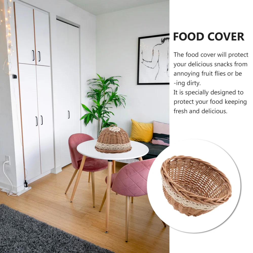 1pc Hand-Woven Food Cover Rattan Storage Basket Kitchen Supply (Wood Color)
1pc Hand-Woven Food Cover Rattan Storage Basket Kitchen Supply (Wood Color)