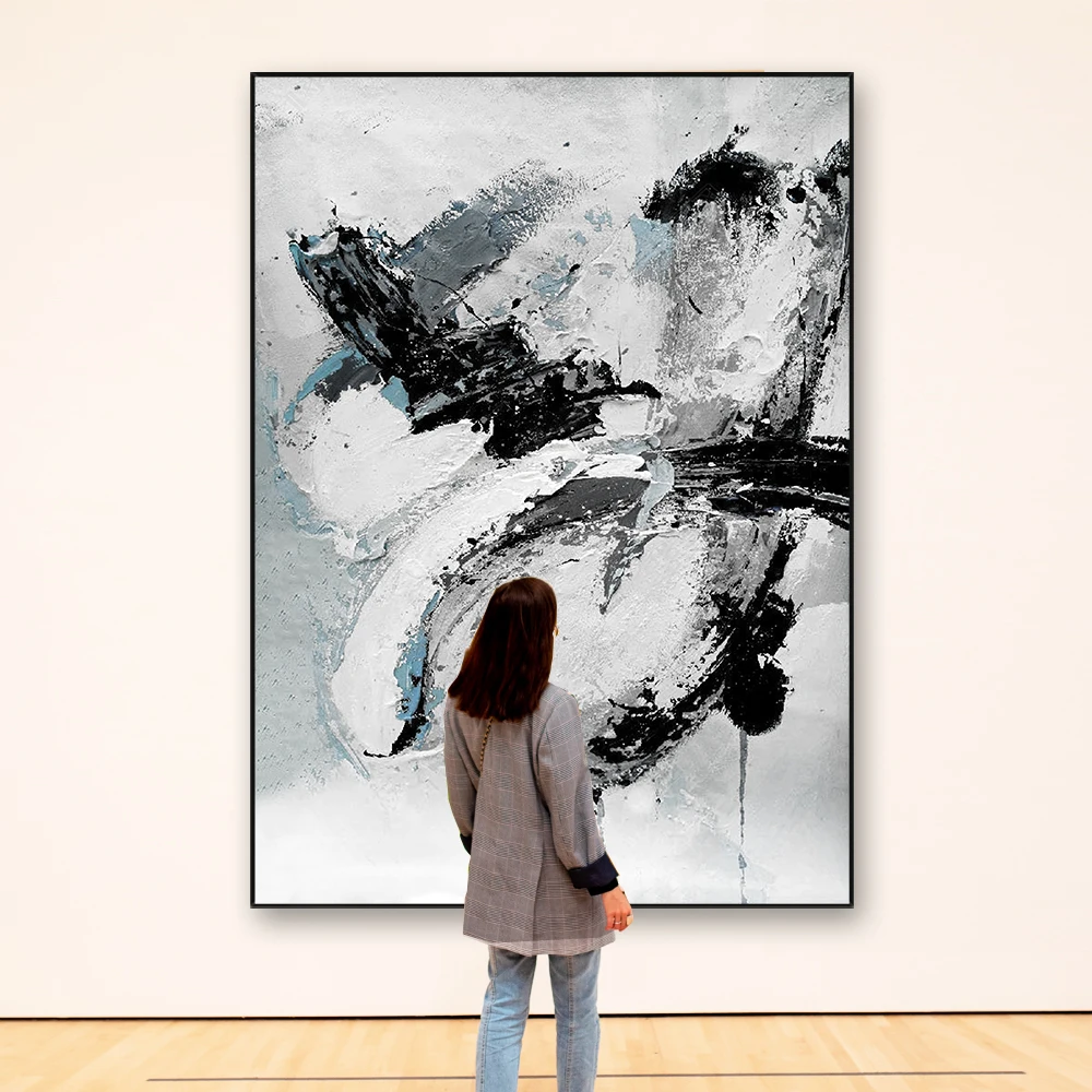 Hand-Painted 3D Abstract Black And White Mountain Oil Painting on Canvas Living Room Bedroom Hanging Wall Decorative No Framed
Hand-Painted 3D Abstract Black And White Mountain Oil Painting on Canvas Living Room Bedroom Hanging Wall Decorative No Framed