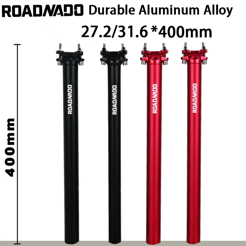 ROADNADO Bike Seatpost 27.2/31.6*400mm Alloy Seatpost Adjustable Bike Seat Post Mountain Seatpost Aluminum Alloy MTB Seatpost
ROADNADO Bike Seatpost 27.2/31.6*400mm Alloy Seatpost Adjustable Bike Seat Post Mountain Seatpost Aluminum Alloy MTB Seatpost