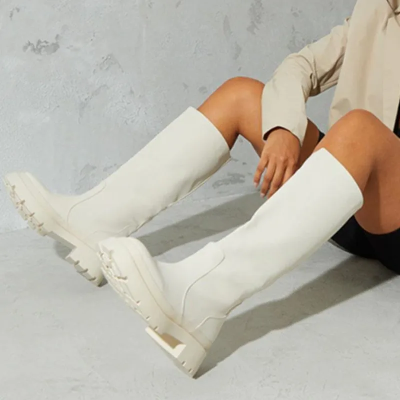 Brand New Female Reound Toe Platform White Knee High Boots Fashion Zip Chunky Heels Boots Women Casual Party Shoes Woman
Brand New Female Reound Toe Platform White Knee High Boots Fashion Zip Chunky Heels Boots Women Casual Party Shoes Woman