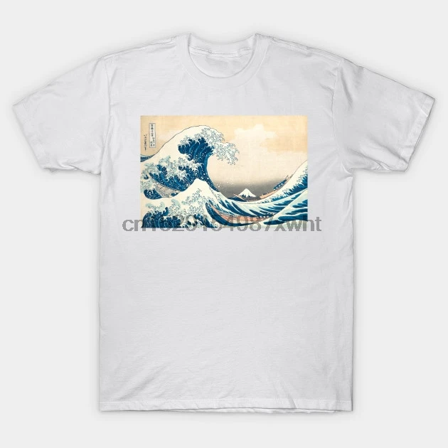 Мужская футболка The Great Wave Off Kanagawa Painting By Hokusai женская футболка|Мужские футболки| |