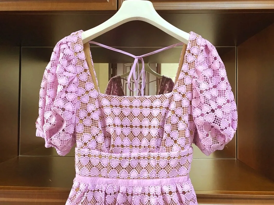 Summer Dresses for Women Purple Puff Sleeve Vintage Square Plaid Casual Robes Vestidos Party Holiday Sweet Korean Lady Clothes
Summer Dresses for Women Purple Puff Sleeve Vintage Square Plaid Casual Robes Vestidos Party Holiday Sweet Korean Lady Clothes
