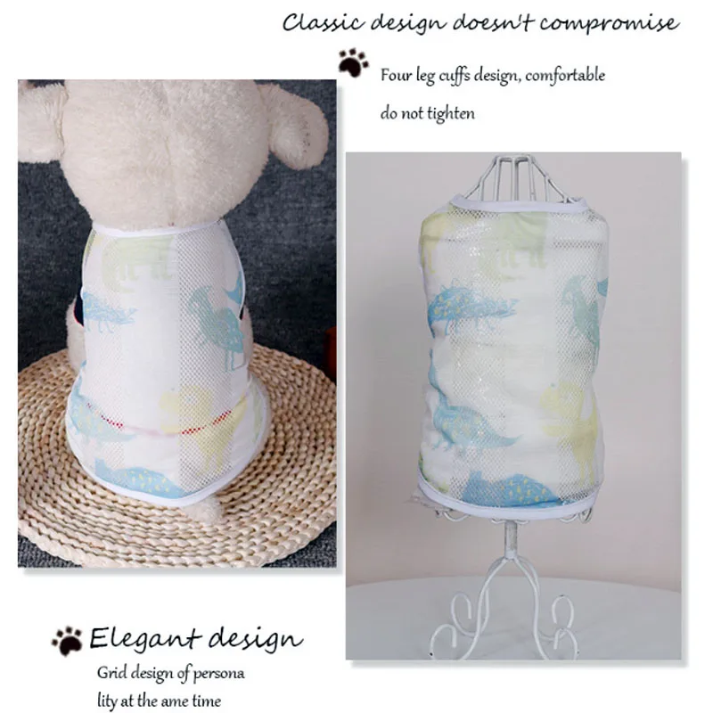 Summer Cat Dog Vests Breathable Sunscreen Clothes For Dogs Sun-proof T-Shirt For Teddy French Bulldog Printed Cool Dog Clothes
Summer Cat Dog Vests Breathable Sunscreen Clothes For Dogs Sun-proof T-Shirt For Teddy French Bulldog Printed Cool Dog Clothes