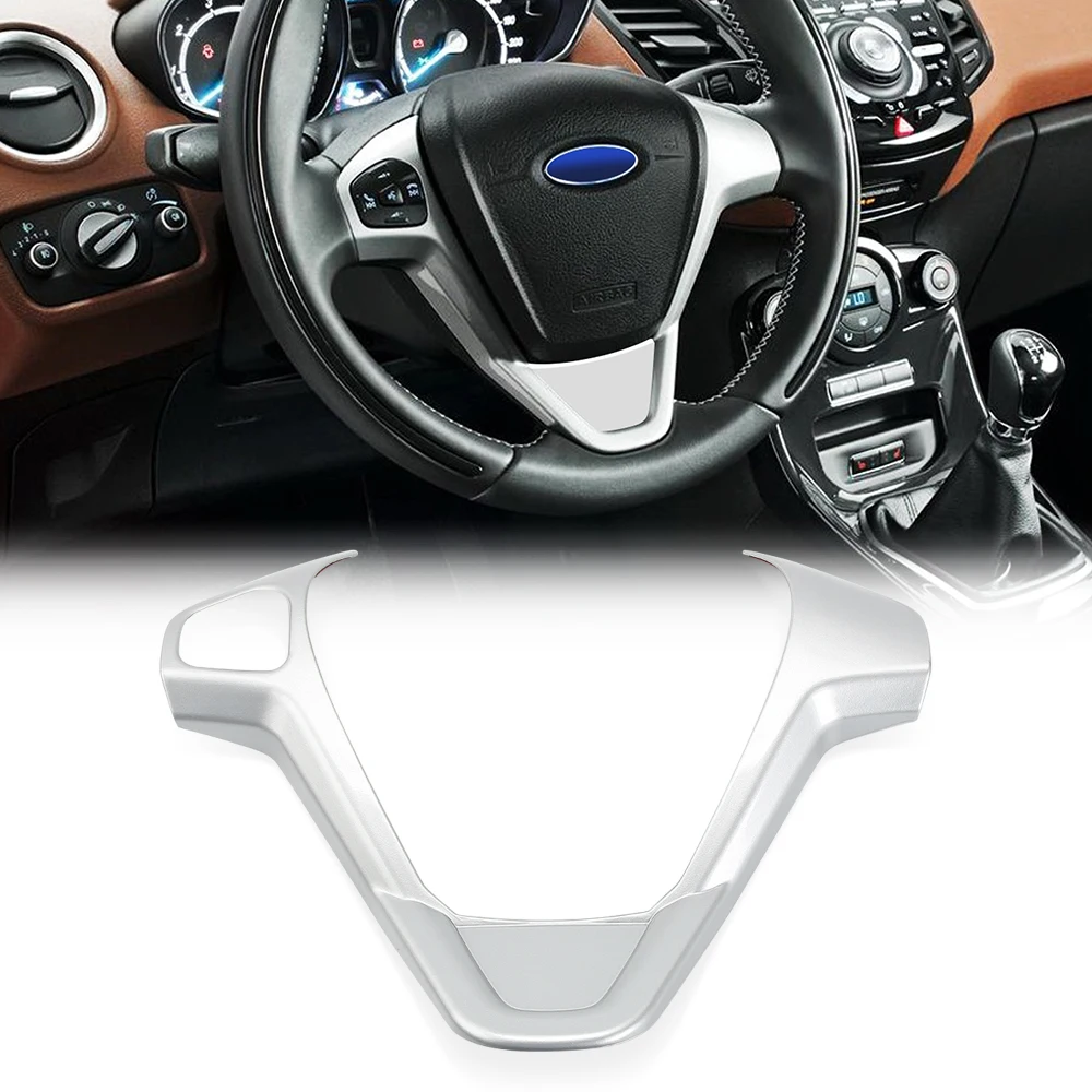 ABS хромированный чехол для руля из углеродного волокна с блестками Ford New Fiesta MK7