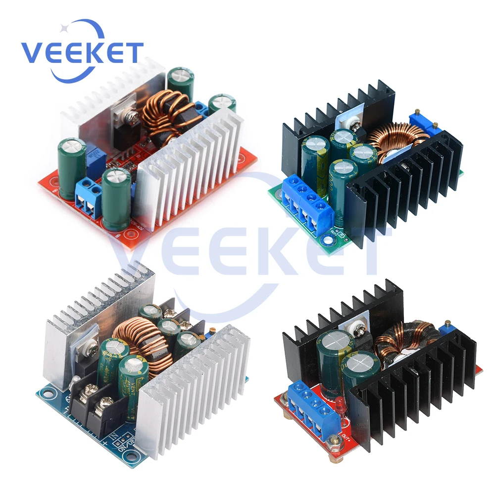 

DC-DC Step-up Boost Converter 150W /9A 300W /300W 20A/ 400W 15A Constant Current LED Driver Step Down Buck Power Supply Module